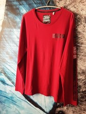 Camp David Sweatshirt Pullover Logo-Aufdruck Basic Herren rot Gr. XXL