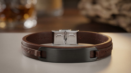 Lederarmband herren mit gravur - lederarmband,