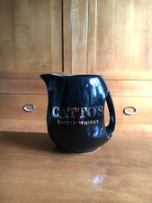 CATTO`S Scotch Whisky Karaffe Keramik Pitcher Wasserkrug Vintage Werbung PUB Bar