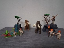 PLAYMOBIL MAMMUT JAGT STEINZEIT FELSEN NEANDERTALER KRIEGER FAMILIE **HWQ**