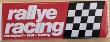 Werbe-Aufkleber Rallye Racing