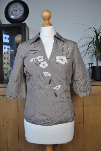 Coast brown crinkle seide - coast,