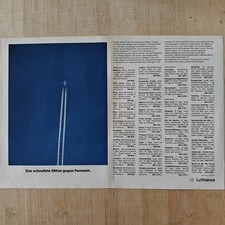 Lufthansa 1978 Vintage Werbung