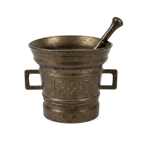 Antiker mörser messing - antiker, bronze