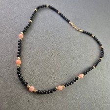 Modische Halskette mit Onyx