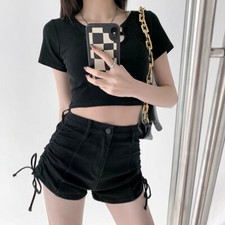 Damen Denim Shorts Hot Pants