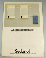 OnWALL SEDOSTOL Design CHRISTIAN HVIDT Sweden Zubehör '88 Broschüre Katalog