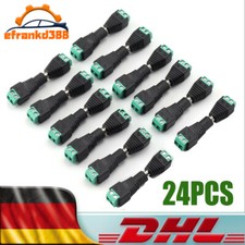 12 Paare Adapter Set Stromkabel Steckverbindung 12V 2 polig DC Stecker 5,5x2,1mm