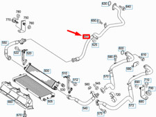 MERCEDES-BENZ SL R230 Motorölkühler-Rücklaufleitung A2751803730