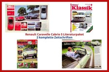 Renault Caravelle Cabrio S Literaturpaket - 3 komplette Zeitschriften