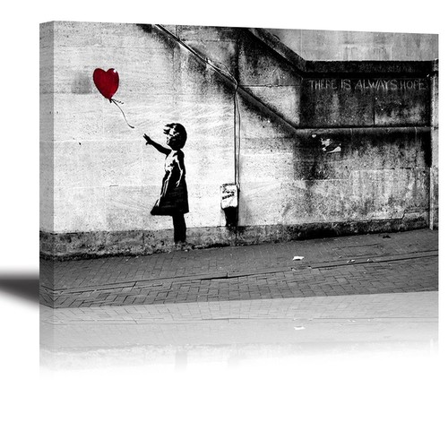 Banksy druck leinwand 30x40cm - druck,