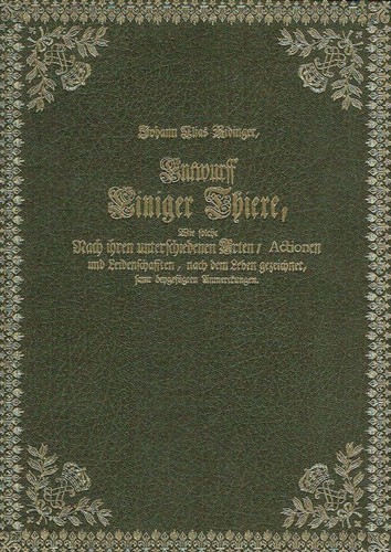 Johann elias ridinger entwurff - ridinger,