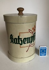 Vintage alte Vorratsdose Katzenpfötchen Dose Drogerie Deko Küche Futterdose
