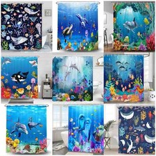 Duschvorhang Meer Delphine
