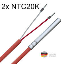 2 Stück NTC20K NTC 20K Temperaturfühler Temperatursensor Widerstandsthermometer