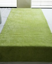 PROFLAX Tischläufer grün Nicki samtweich 50x140 Tischdecke