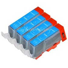 4 für Canon + Chip CLI-521 cyan MP 640 MX 860 MX 870 MP 620 MP630 IP3600 IP4600