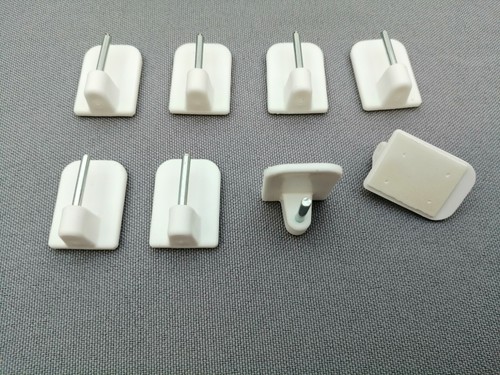 Haken kleben weiß - haken,