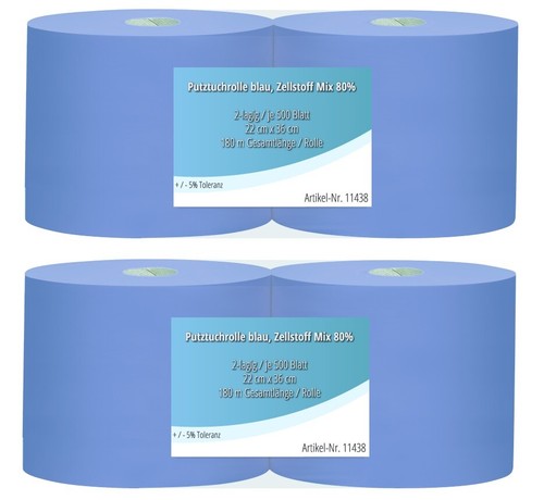 Rollen putztuchrollen blau - rollen,