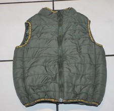 Zebralino Steppweste olivgrün