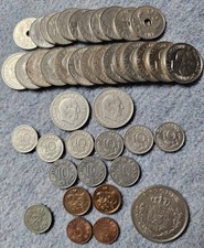 Dänemark Münzsammlung ab 1949 inkl. 5 Kroner 1960,über 25 Kronen,SpielAutomaten 