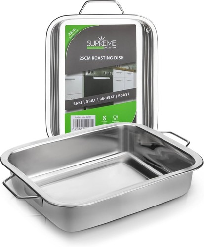 Bräter set edelstahl 3er pack - edelstahl,