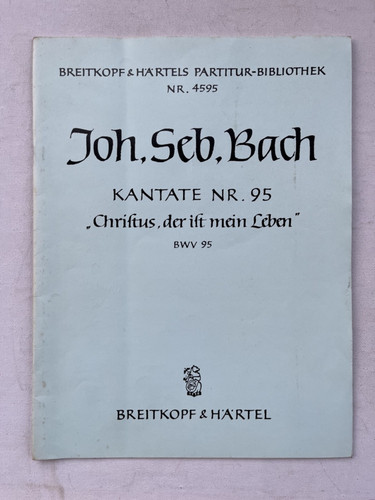 Noten bach kantate nr - , j.s.