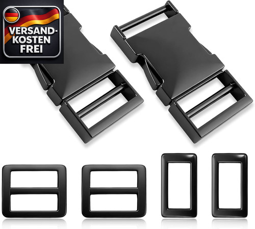 Metallschnallen set 25mm - metallschnallen,