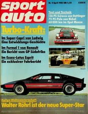1) Sport Auto 04/1980 - Ford