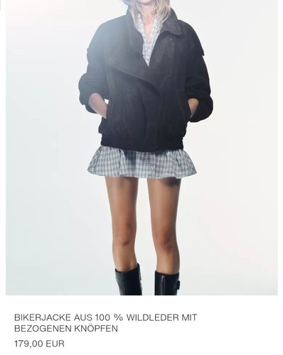 Zara studio kleid lederjacke - zara,