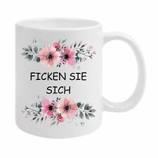 PREMIUM Spruchtasse FICKEN SIE SICH lustig beidseitig bedruckt  [S30]