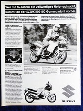 Suzuki RG 80 Gamma, originale Werbung aus  1985
