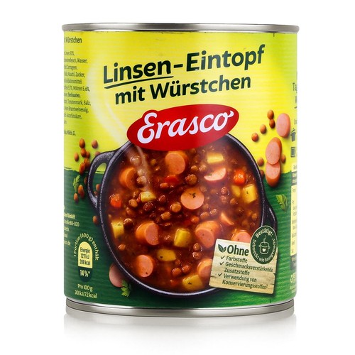 Erasco linsen eintopf mit - erasco,