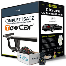 Anhängerkupplung starr für CITROEN C5 Break (Kombi) +E-Satz NEU ABE