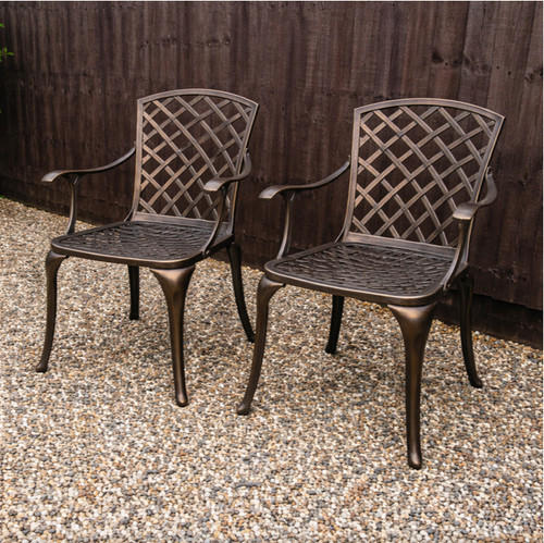 2er set gartenstühle - 2er, aluguss