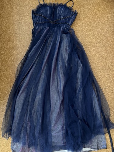 Damen abendkleid lang - lang, blau