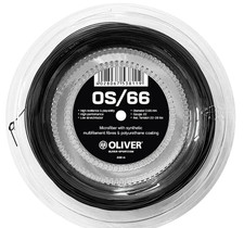 Badmintonsaite Oliver OS 66 - 200 Meterrolle, Farbe Schwarz