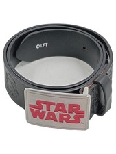 Star Wars Kinder Gürtel Schwarz Gr. 80 Casual mit Logo Schnalle Leder