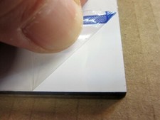 Alu-Verbundplatte 3 mm weiß Zuschnitt 1250 x 425 mm, Deckschicht 0,26mm matt