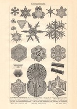 Schneekristalle historischer