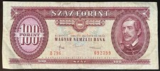 Ungarn  Banknote 100 Forint 1984   #15.10.I