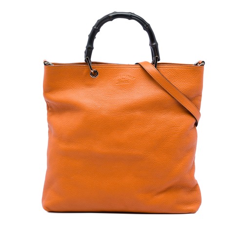 Gucci tall leather - leather, bamboo