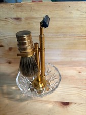 Vintage Rasierpinsel & Rasiermesser 3-teiliges Set Traditionelle Rasierständer