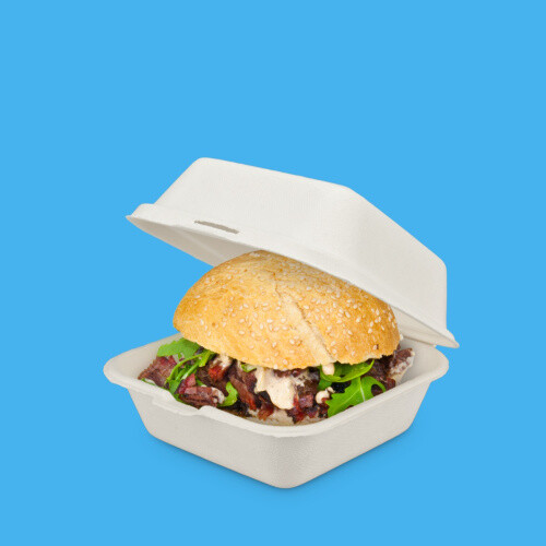 400 bio hamburgerboxen - 400,