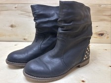 KAYLA SHOE DAMEN STIEFEL STIEFELETTEN GEFÜTTERT MID-CALF BOOT GR:38 UK:5 SCHWARZ