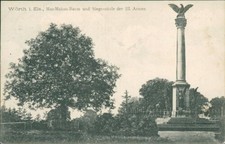 Ansichtskarte Wörth Max-Mahon-Baum Siegessäule III. Armee(Nr.9054) Elsaß Militär