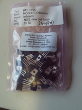 50 St. BTS 114A, MOSFET-Transistoren, Infineon, NOS, (X-17-6)