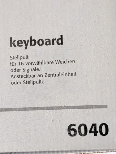 Märklin digital keybord 6040 - märklin,