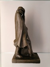 Ernst BARLACH (1870 - 1938) Bronze Nr. 9 / 20 "Wanderer im Wind" 39 cm signiert