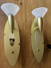 2 x Wandleuchten Messing von